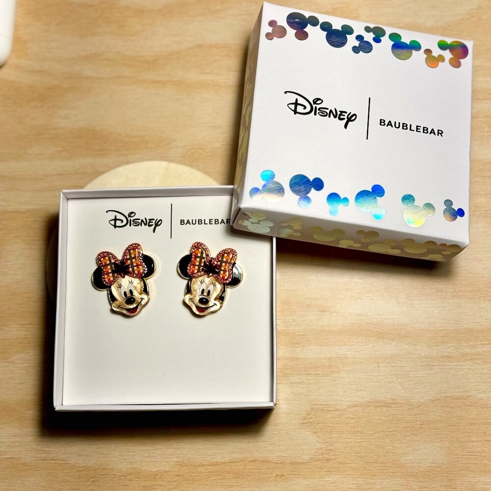 Minnie Mouse Disney + Baublebar Statement Fall Earrings